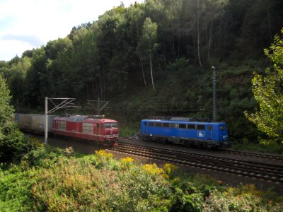 DB 180 006-9 und PRESS 140 037-1 in Bad Schandau photo