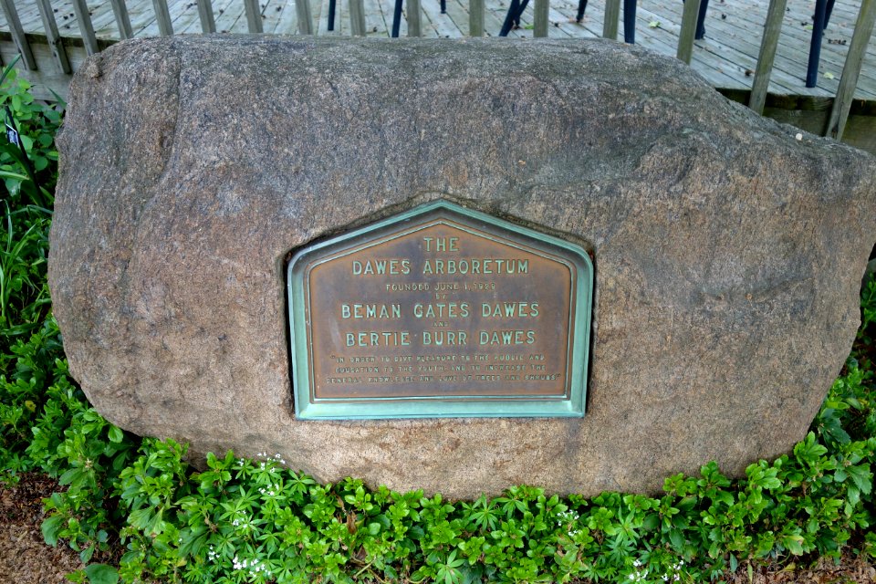 Dawes Arboretum plaque - DSC02788