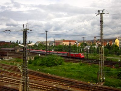 DB 101 082-6 in Dresden-Friedrichstadt