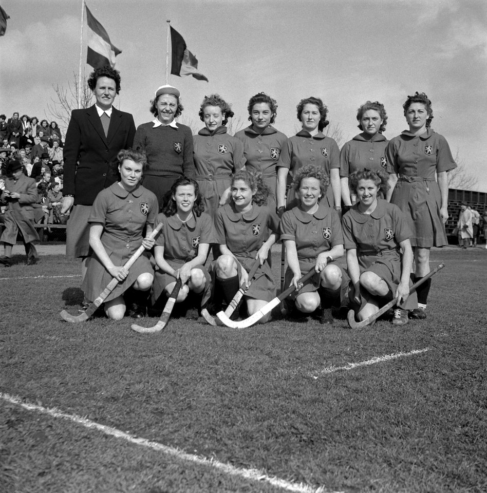 Dames-hockey Nederland tegen Belgie 't 11-tal van Nederland, Bestanddeelnr 902-6370