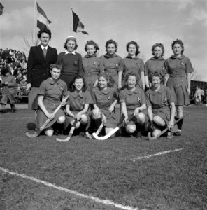 Dames-hockey Nederland tegen Belgie 't 11-tal van Nederland, Bestanddeelnr 902-6370