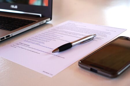 Work from home pen mobile phone