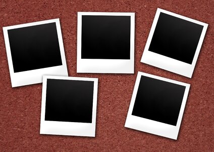 Retro vintage instant camera