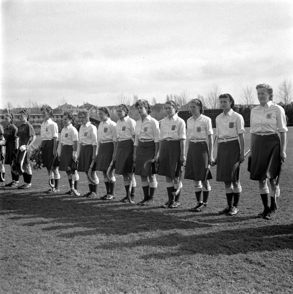 Dames-hockey Nederland tegen Belgie 't 11-tal van Nederland, Bestanddeelnr 902-6372