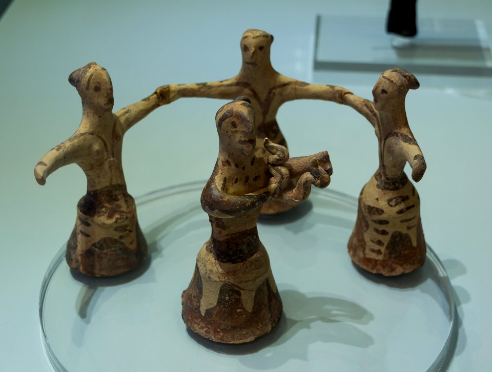 Dancing with the snake Heraklion museum Greece