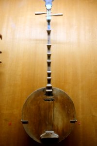 Dan nguyet (two-stringed lute) - Vietnam Museum of Ethnology - Hanoi, Vietnam - DSC02533