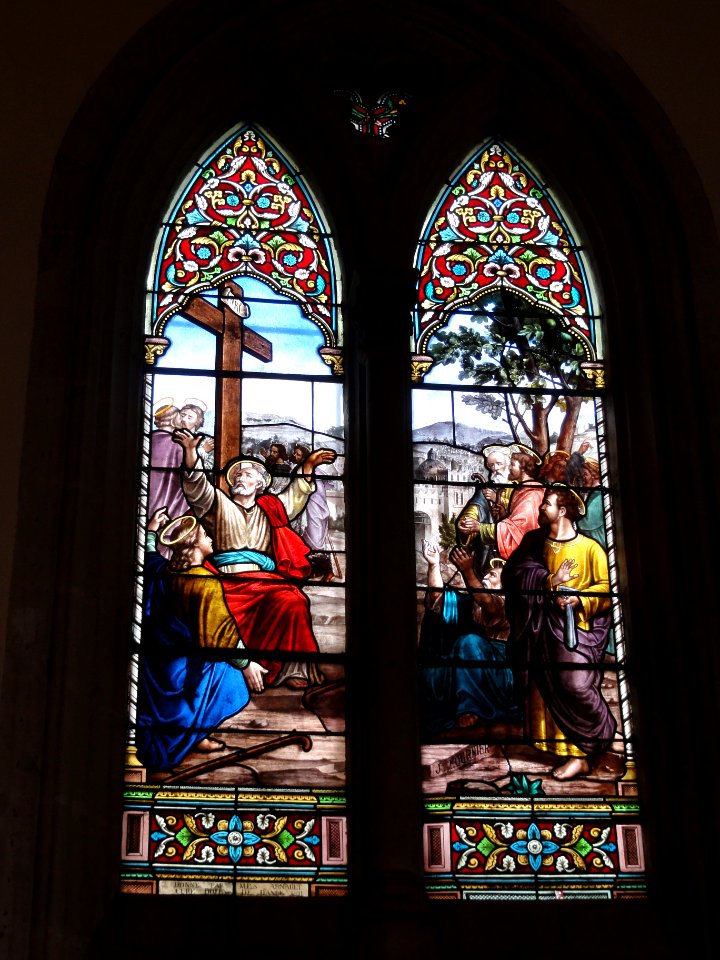 Dangé-Saint-Romain (Vienne) Église Saint-Pierre, vitrail 07