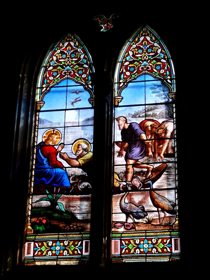 Dangé-Saint-Romain (Vienne) Église Saint-Pierre, vitrail 09