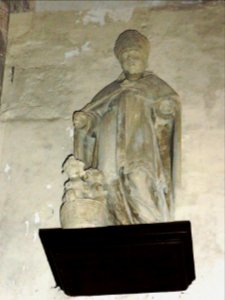 Dammarie-sur-Saulx (Meuse) église, statue St. Nicolas A