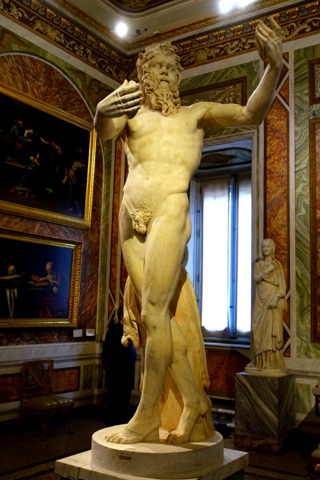Dancing satyr, Roman, 2nd century AD, marble - Galleria Borghese - Rome, Italy - DSC04889