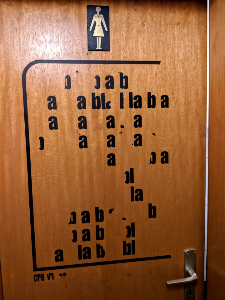 Damentoilette in der Stadtpost in Tübingen