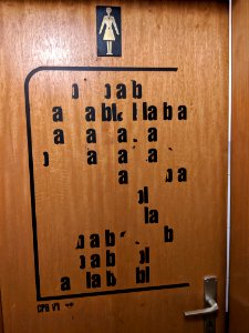 Damentoilette in der Stadtpost in Tübingen