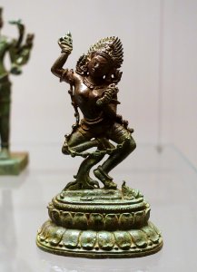 Dancing Yoginia, Cambodia, probably Khmer, 11th-12th century AD, bronze - Ethnological Museum, Berlin - DSC01945