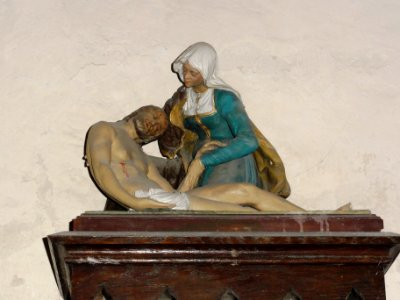 Dammarie-sur-Saulx (Meuse) église, statue Pietà