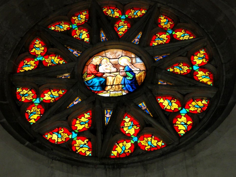 Dammarie-sur-Saulx (Meuse) église, vitrail 08, rosette