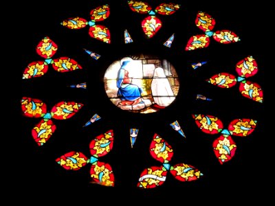 Dammarie-sur-Saulx (Meuse) église, vitrail 07, rosette