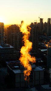 Factory chimney outdoor