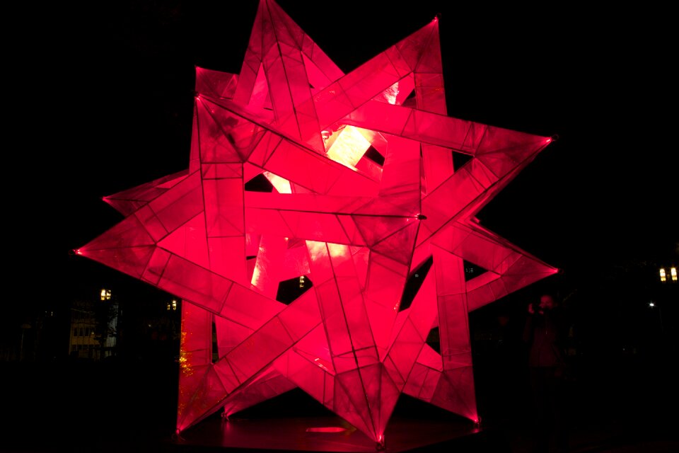 Dark colorful lamp