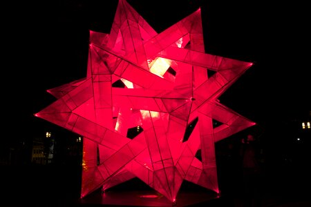 Dark colorful lamp