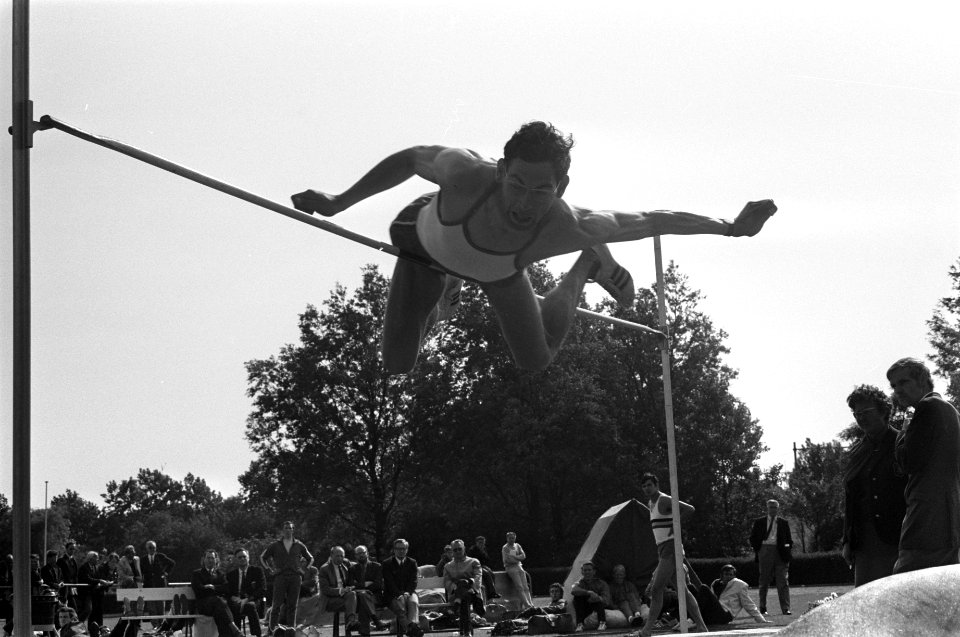 Dames atletiek vijfkamp en Heren tienkamp Nederland, Belgie Groot Brittannie te , Bestanddeelnr 922-5011