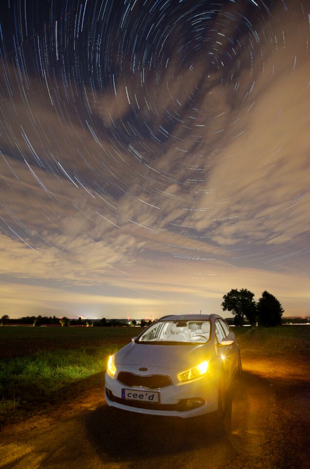 Starry sky night sky star