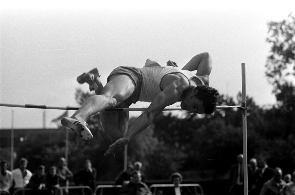 Dames atletiek vijfkamp en Heren tienkamp Nederland, Belgie Groot Brittannie te , Bestanddeelnr 922-5012