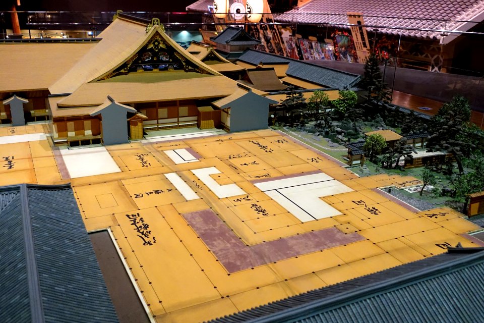 Daimyo Matsudaira Tadamasa residence in Edo, mid 1600s, scale 1 to 30 - Edo-Tokyo Museum - Sumida, Tokyo, Japan - DSC06668