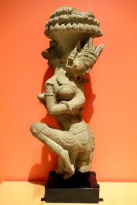 Dancing Devi, India, Madhya or Uttar Pradesh, 12th century, buff sandstone - Berkeley Art Museum and Pacific Film Archive - DSC04167