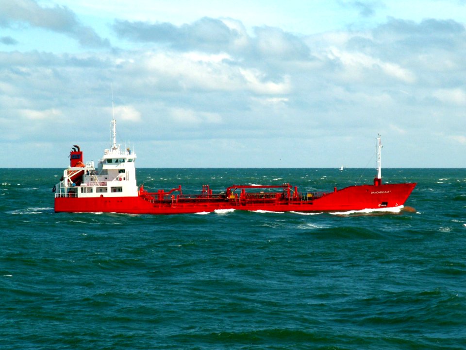 Danchem East p2 approaching Port of Rotterdam, Holland 10-Aug-2005