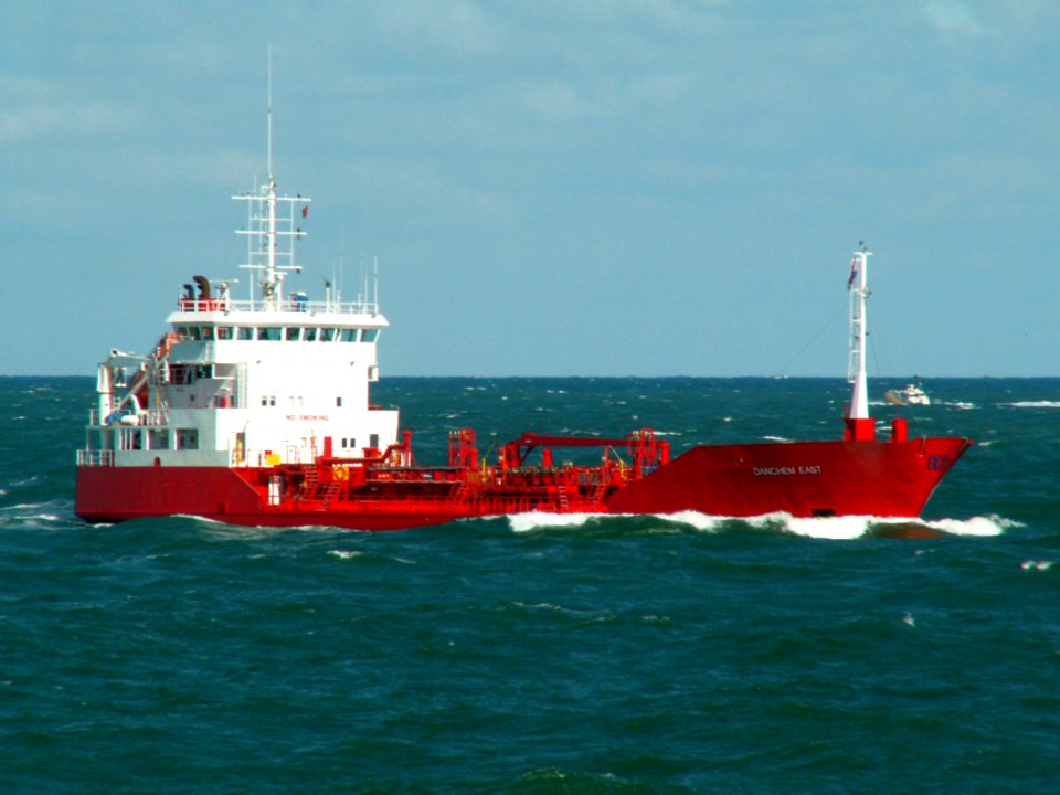 Danchem East IMO 9031624 approaching Port of Rotterdam, Holland 10-Aug-2005