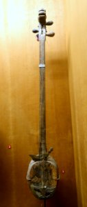 Dan tam (three-stringed lute) - Vietnam Museum of Ethnology - Hanoi, Vietnam - DSC02536