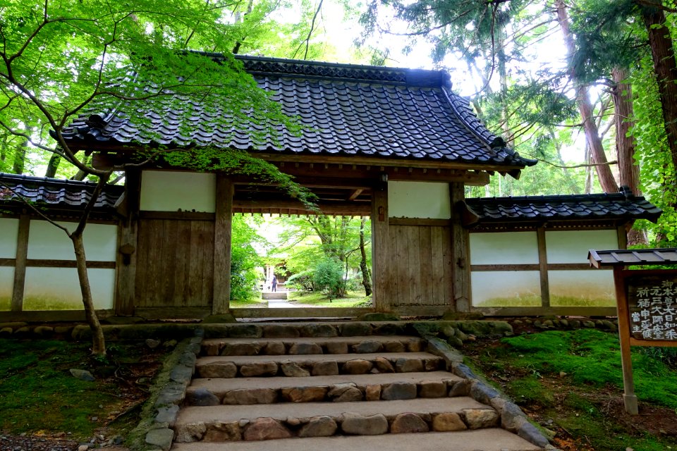 Daichojuin gate - Chusonji, Hiraizumi, Iwate - DSC04996