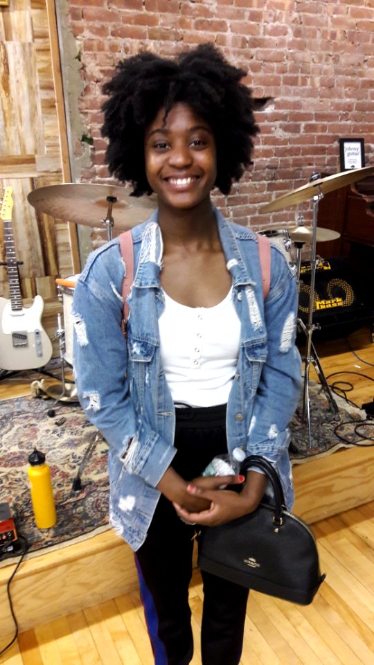 Dancer Marsha Guirlande Pierre after a performance in Madison New Jersey