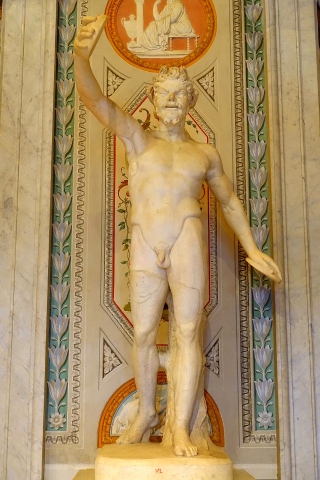 Dancing faun, Roman, marble - Galleria Borghese - Rome, Italy - DSC04943