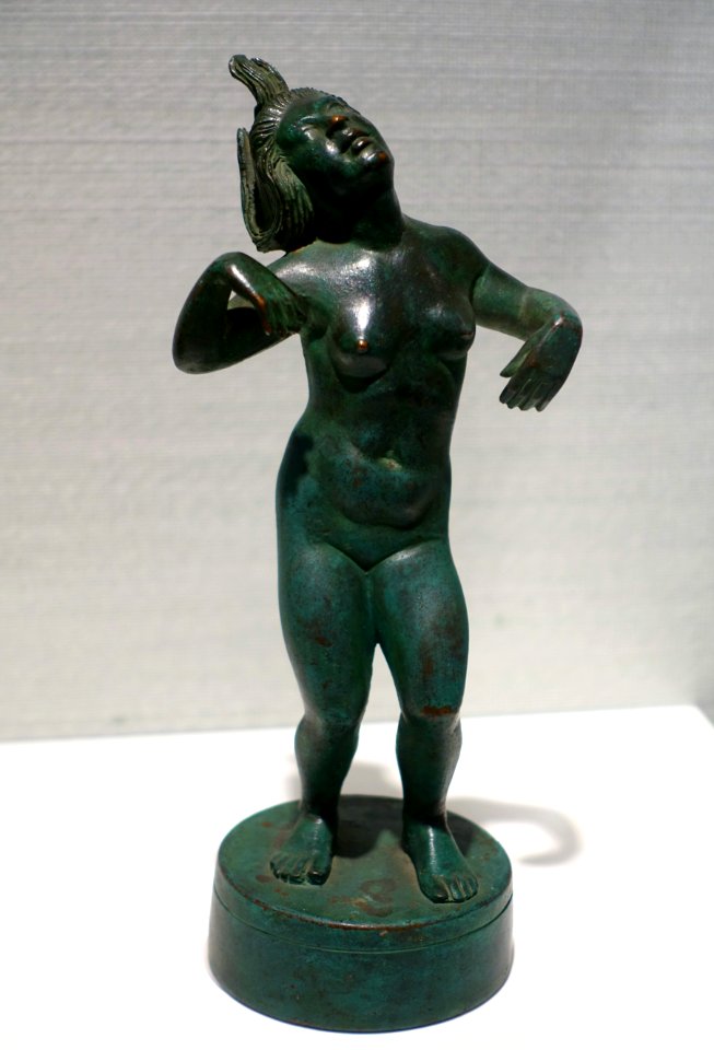 Dancer by Ernst Riegel, 1918, bronze - Hessisches Landesmuseum Darmstadt - Darmstadt, Germany - DSC01036