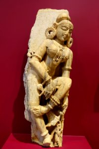 Dancing figure, Mount Abu, Rajasthan, India, probably 1100s-1200s AD, marble - Dallas Museum of Art - DSC05045