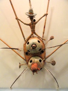 Dance mask of tunghat, Southwest Alaska Eskimo, collected in Kushunuk in 1905 - Native American collection - Peabody Museum, Harvard University - DSC05627