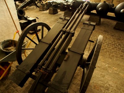 Danish Espingol, 17th century multi-shot weapon, pic2