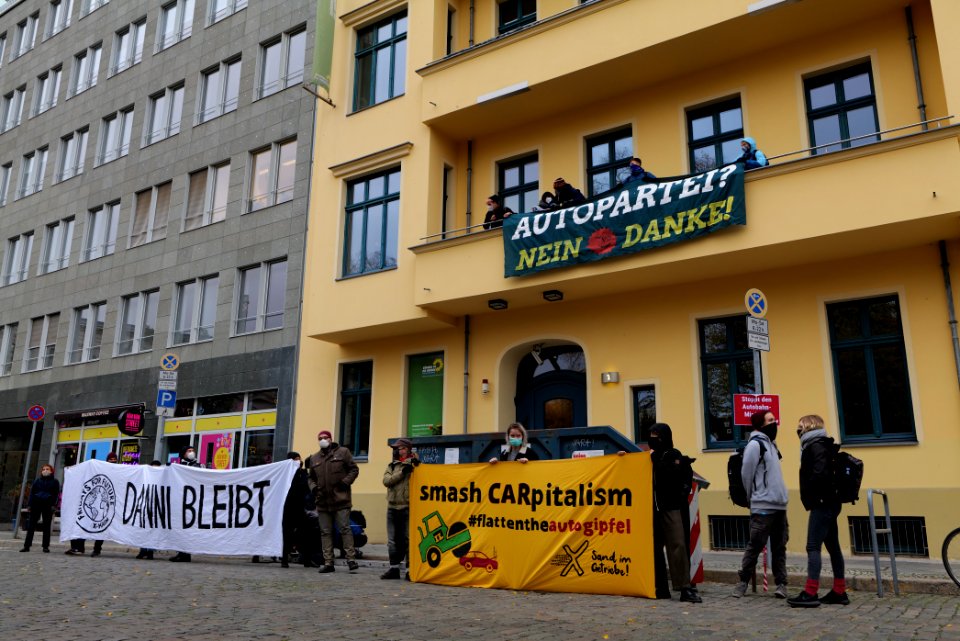 Dannenrod forest protest at green party headquarter Berlin 2020-10-28 31