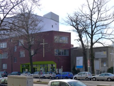 Daniel-Gemeindezentrum (Berlin-Wilmersdorf) Haupteingang