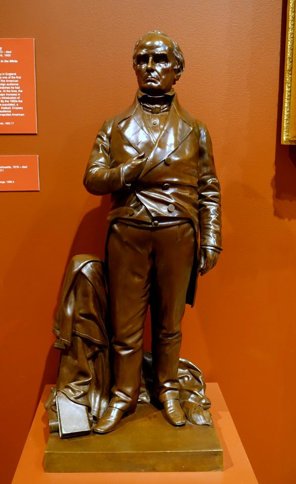 Daniel Webster by Thomas Ball, 1853, bronze - Currier Museum of Art - Manchester, NH - DSC07531