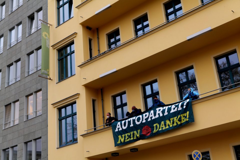 Dannenrod forest protest at green party headquarter Berlin 2020-10-28 27