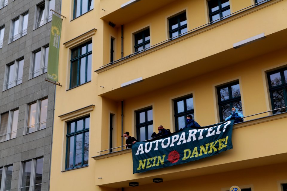 Dannenrod forest protest at green party headquarter Berlin 2020-10-28 28