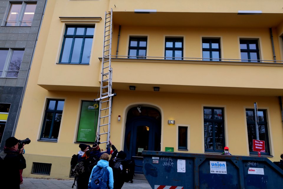 Dannenrod forest protest at green party headquarter Berlin 2020-10-28 05