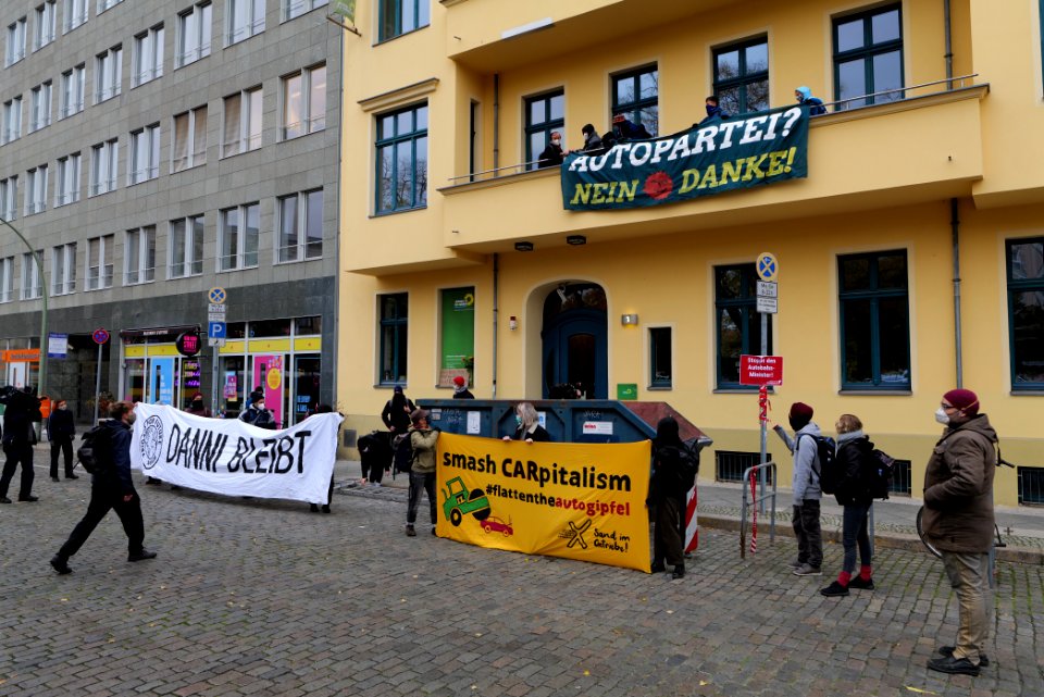 Dannenrod forest protest at green party headquarter Berlin 2020-10-28 26