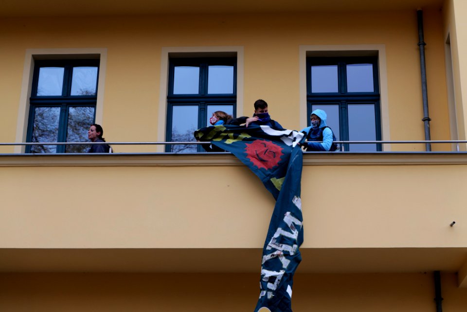 Dannenrod forest protest at green party headquarter Berlin 2020-10-28 18