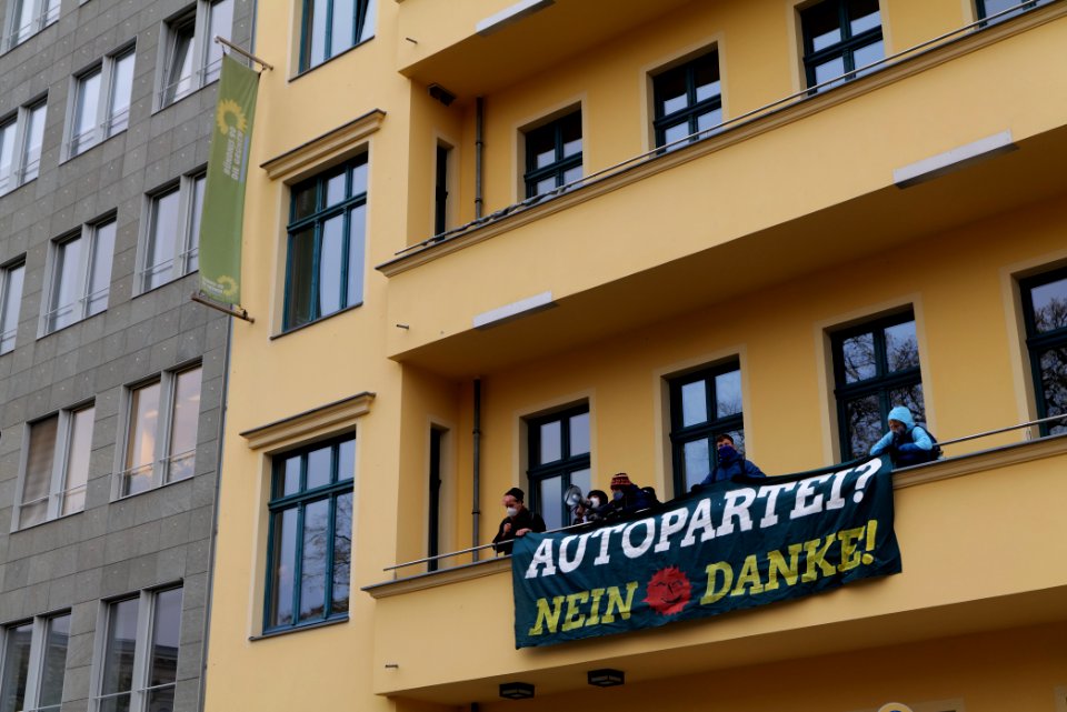 Dannenrod forest protest at green party headquarter Berlin 2020-10-28 29