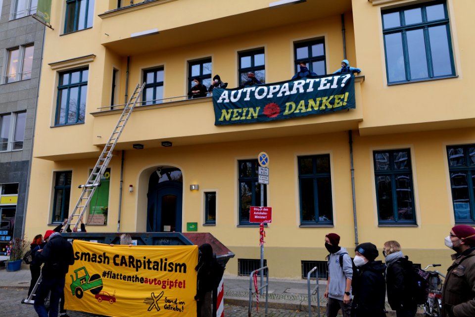 Dannenrod forest protest at green party headquarter Berlin 2020-10-28 25