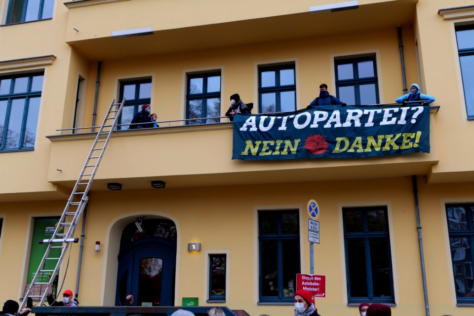 Dannenrod forest protest at green party headquarter Berlin 2020-10-28 22