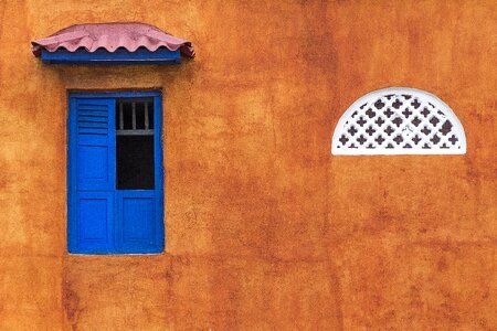Shutters architecture painted photo